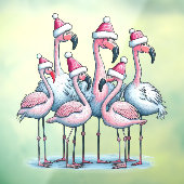 Autocollant Pour Fenêtre Clôture de fenêtre de Noël tropicale (Feuille 3)