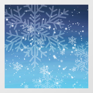 Autocollant Pour Fenêtre Clôture de fenêtre des flocons de neige