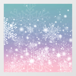 Autocollant Pour Fenêtre Clôture de fenêtre des flocons de neige