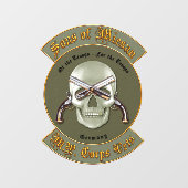 Autocollant Pour Fenêtre Clôture de fenêtre des vétérans du PM Corps (Feuille)