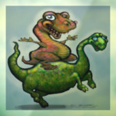 Autocollant Pour Fenêtre Clôture de fenêtre Dinosaures (Feuille 3)