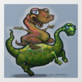 Autocollant Pour Fenêtre Clôture de fenêtre Dinosaures (Feuille)