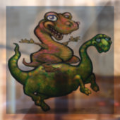 Autocollant Pour Fenêtre Clôture de fenêtre Dinosaures (Feuille 2)