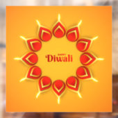 Autocollant Pour Fenêtre Clôture de fenêtre Diwali (Feuille 2)