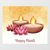 Autocollant Pour Fenêtre Clôture de fenêtre Diwali (Feuille)