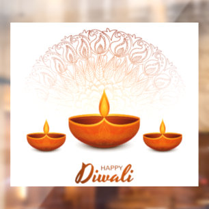 Autocollant Pour Fenêtre Clôture de fenêtre Diwali