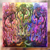 Autocollant Pour Fenêtre Clôture de fenêtre d'octopus (Feuille 2)