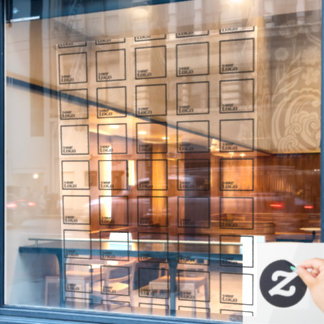 Autocollant Pour Fenêtre Clôture de fenêtre du logo transparent - Conceptio