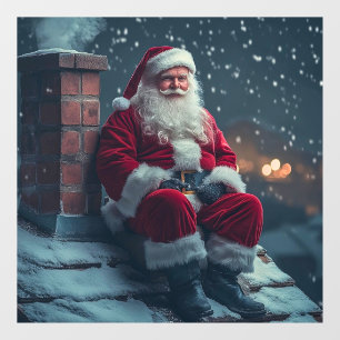 Autocollant Pour Fenêtre Clôture de fenêtre du Père Noël