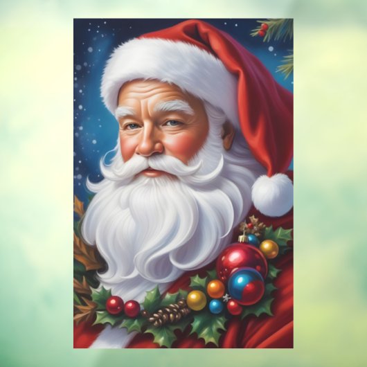 Autocollant Pour Fenêtre Clôture de fenêtre du Père Noël (Feuille 3)