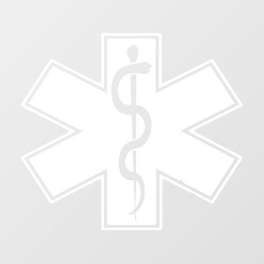 Autocollant Pour Fenêtre Clôture de fenêtre EMT EMS paramétrée (Feuille)