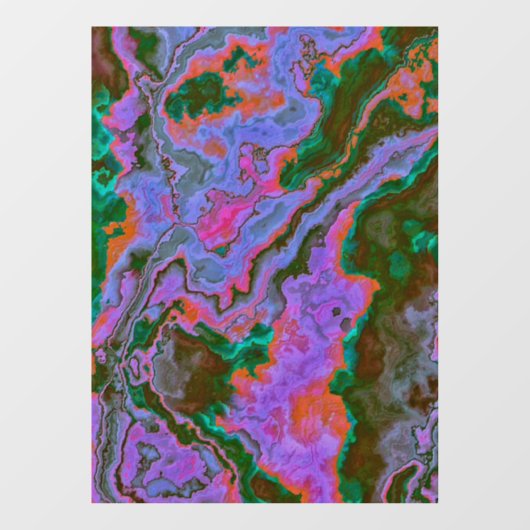 Autocollant Pour Fenêtre Clôture de fenêtre en marbre aigre (Feuille)