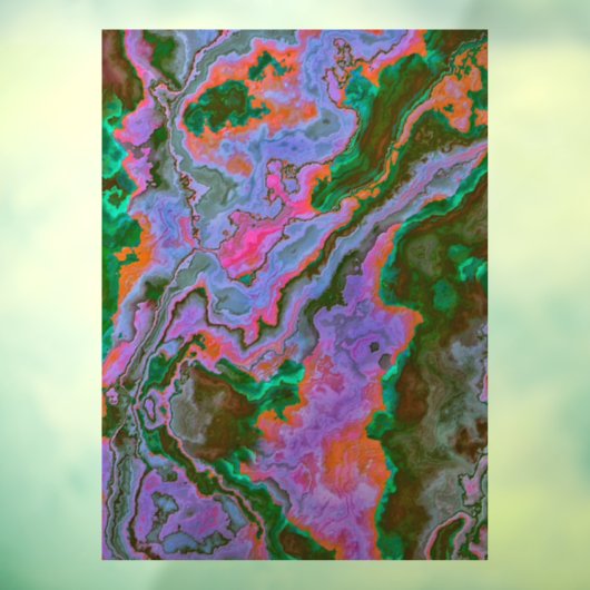 Autocollant Pour Fenêtre Clôture de fenêtre en marbre aigre (Feuille 3)