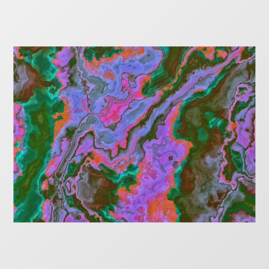 Autocollant Pour Fenêtre Clôture de fenêtre en marbre aigre (Feuille)