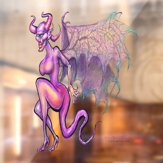 Autocollant Pour Fenêtre Clôture de fenêtre Fae foncé (Feuille 2)