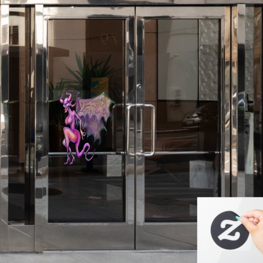 Autocollant Pour Fenêtre Clôture de fenêtre Fae foncé (Porte de bureau)