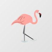 Autocollant Pour Fenêtre Clôture de fenêtre Flamant rose (Feuille)