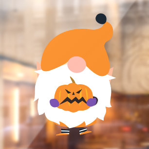 Autocollant Pour Fenêtre Clôture de fenêtre Gnome d'Halloween