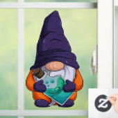 Autocollant Pour Fenêtre Clôture de fenêtre Gnome d'Halloween (Maison)