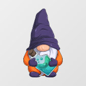 Autocollant Pour Fenêtre Clôture de fenêtre Gnome d'Halloween (Feuille)