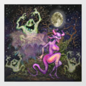 Autocollant Pour Fenêtre Clôture de fenêtre Halloween (Feuille)