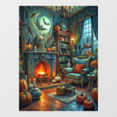 Autocollant Pour Fenêtre Clôture de fenêtre Halloween (Feuille)
