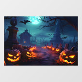 Autocollant Pour Fenêtre Clôture de fenêtre Halloween (Feuille)