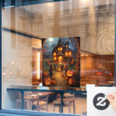 Autocollant Pour Fenêtre Clôture de fenêtre Halloween (Fenêtre de café)
