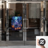 Autocollant Pour Fenêtre Clôture de fenêtre Halloween (Porte de bureau)