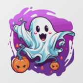 Autocollant Pour Fenêtre Clôture de fenêtre Halloween (Feuille)
