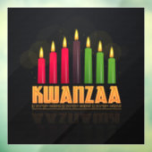 Autocollant Pour Fenêtre Clôture de fenêtre Kwanzaa (Feuille 3)