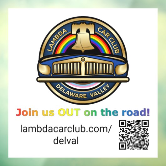 Autocollant Pour Fenêtre Clôture de fenêtre Lambda DelVal 5x5 (Feuille 3)