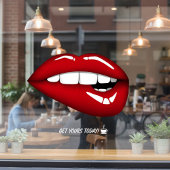 Autocollant Pour Fenêtre Clôture de fenêtre Lèvres rouges