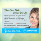 Autocollant Pour Fenêtre Clôture de fenêtre modifiable Dentist Services (Feuille 3)