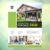 Autocollant Pour Fenêtre Clôture de fenêtre modifiable immobilier (Feuille 3)