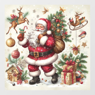 Autocollant Pour Fenêtre Clôture de fenêtre père Noël