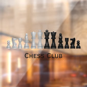 Autocollant Pour Fenêtre Clôture de fenêtre Pièces d'échecs (Feuille 2)