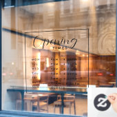 Autocollant Pour Fenêtre Clôture de fenêtre Simple Modern Store (Fenêtre de café)