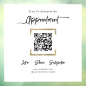 Autocollant Pour Fenêtre Clôture de la fenêtre Code QR du calendrier de nom (Feuille 3)