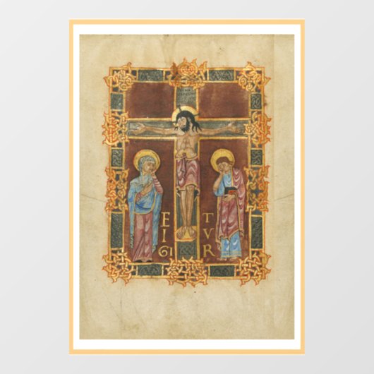 Autocollant Pour Fenêtre Clôture de la fenêtre crucifixion (Feuille)