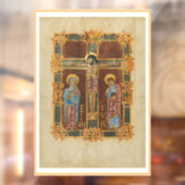 Autocollant Pour Fenêtre Clôture de la fenêtre crucifixion (Feuille 2)