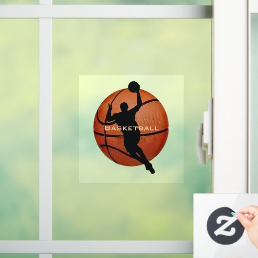 Autocollant Pour Fenêtre Clôture de la fenêtre de basket-ball (Maison)