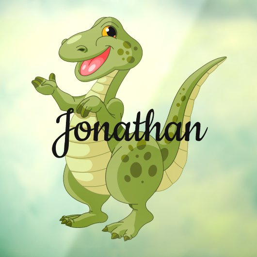 Autocollant Pour Fenêtre Clôture de la fenêtre de conception de dinosaure v (Feuille 3)