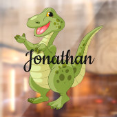 Autocollant Pour Fenêtre Clôture de la fenêtre de conception de dinosaure v (Feuille 2)