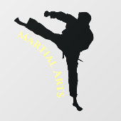 Autocollant Pour Fenêtre Clôture de la fenêtre de conception des arts marti (Feuille)