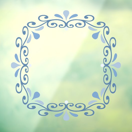 Autocollant Pour Fenêtre Clôture de la fenêtre de la couronne de défilement (Feuille 3)