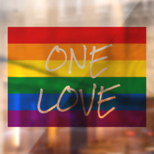 Autocollant Pour Fenêtre Clôture de la fenêtre de la fierté arc-en-ciel