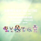 Autocollant Pour Fenêtre Clôture de la fenêtre de l'émetteur de chien (Feuille 3)