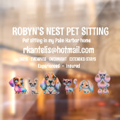 Autocollant Pour Fenêtre Clôture de la fenêtre de l'émetteur de chien (Feuille 2)