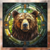 Autocollant Pour Fenêtre Clôture de la fenêtre de l'ours (Feuille 2)